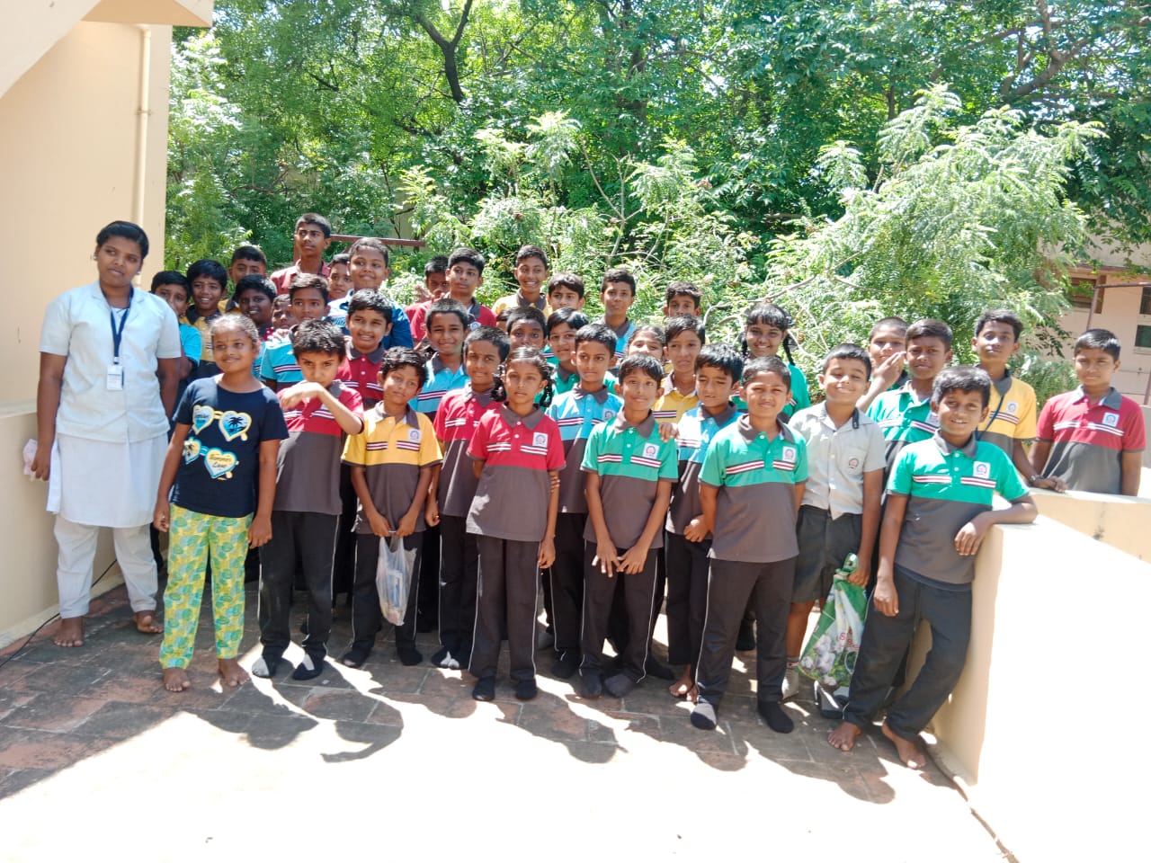 A Pleasant Communion of Madurai Public School Children and Krisha Care Elders!