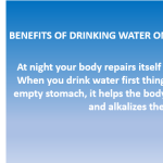 Benefits of Drinking Water on an Empty Stomach!!